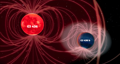 CARMENES measures the magnetic field of an exoplanet
