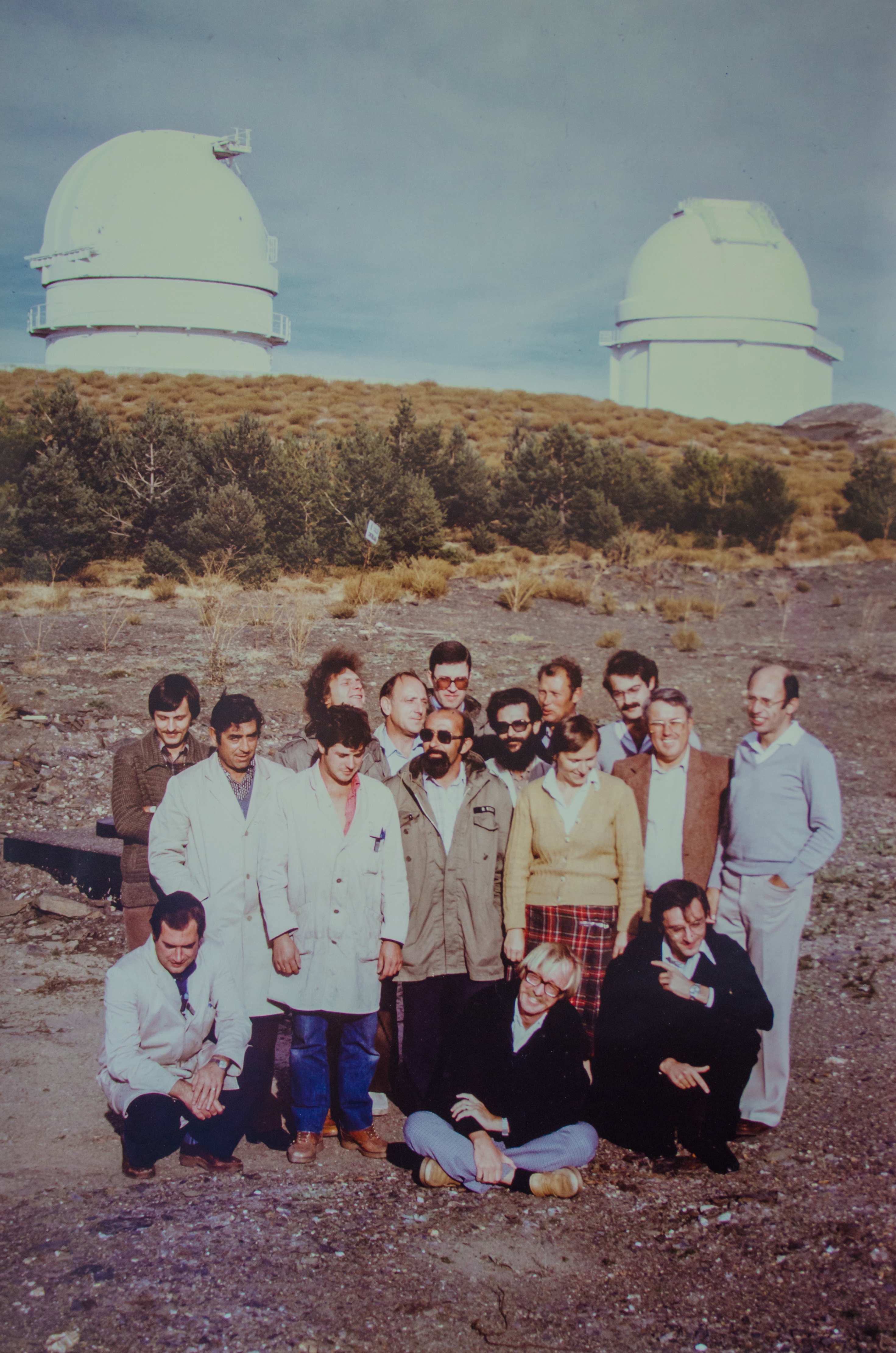 Calar Alto scientists & K. Birkle taken in 1980